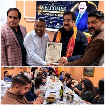 Dr. Sandeep Marwah Honoured by AMON Business Council in Melbourne for Global Contribution to Media, 