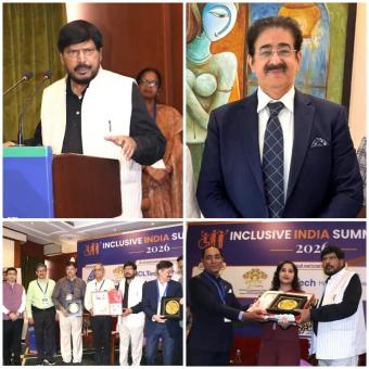 Sandeep Marwah Honoured for Promoting MSMEs in India at Inclusive India Summit